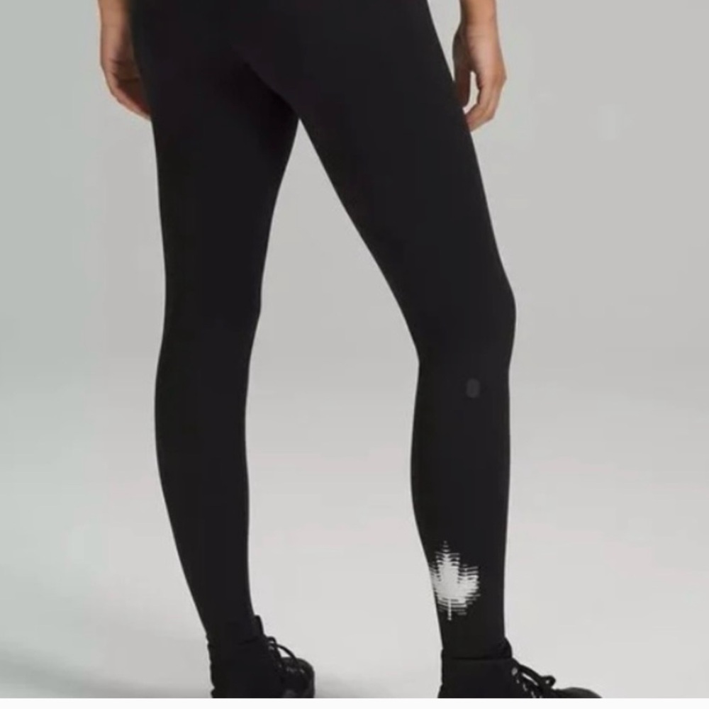 NWOT Lululemon Leggings Womens Black Limited Edition Winter Olympics Size 0
